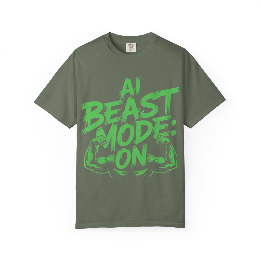 AI BEAST MODE: ON “DIGITAL HULK ENERGY” Unisex Garment-Dyed T-shirt