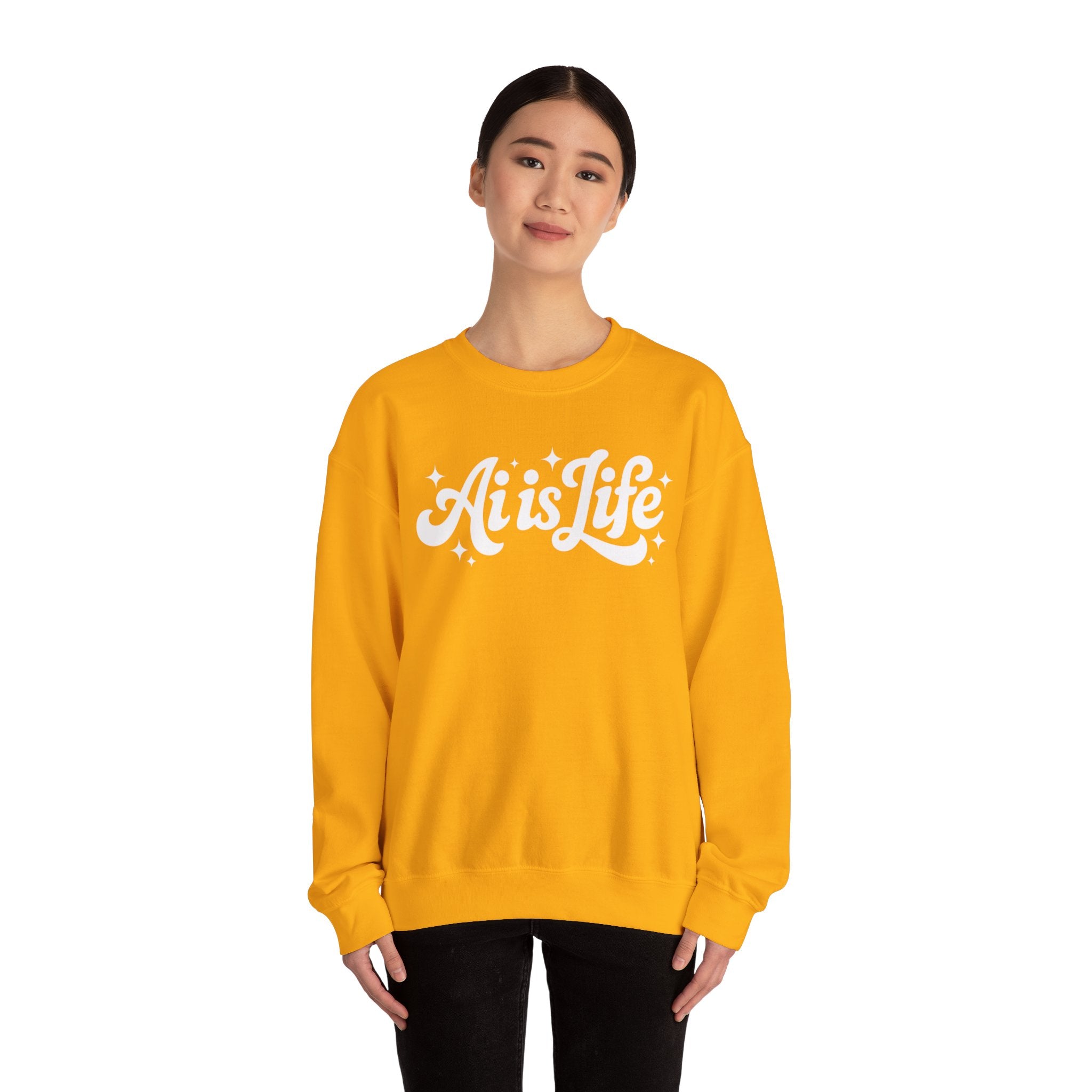 Ai is Life  "TechFlow Energy" Unisex Heavy Blend™ Crewneck Sweatshirt