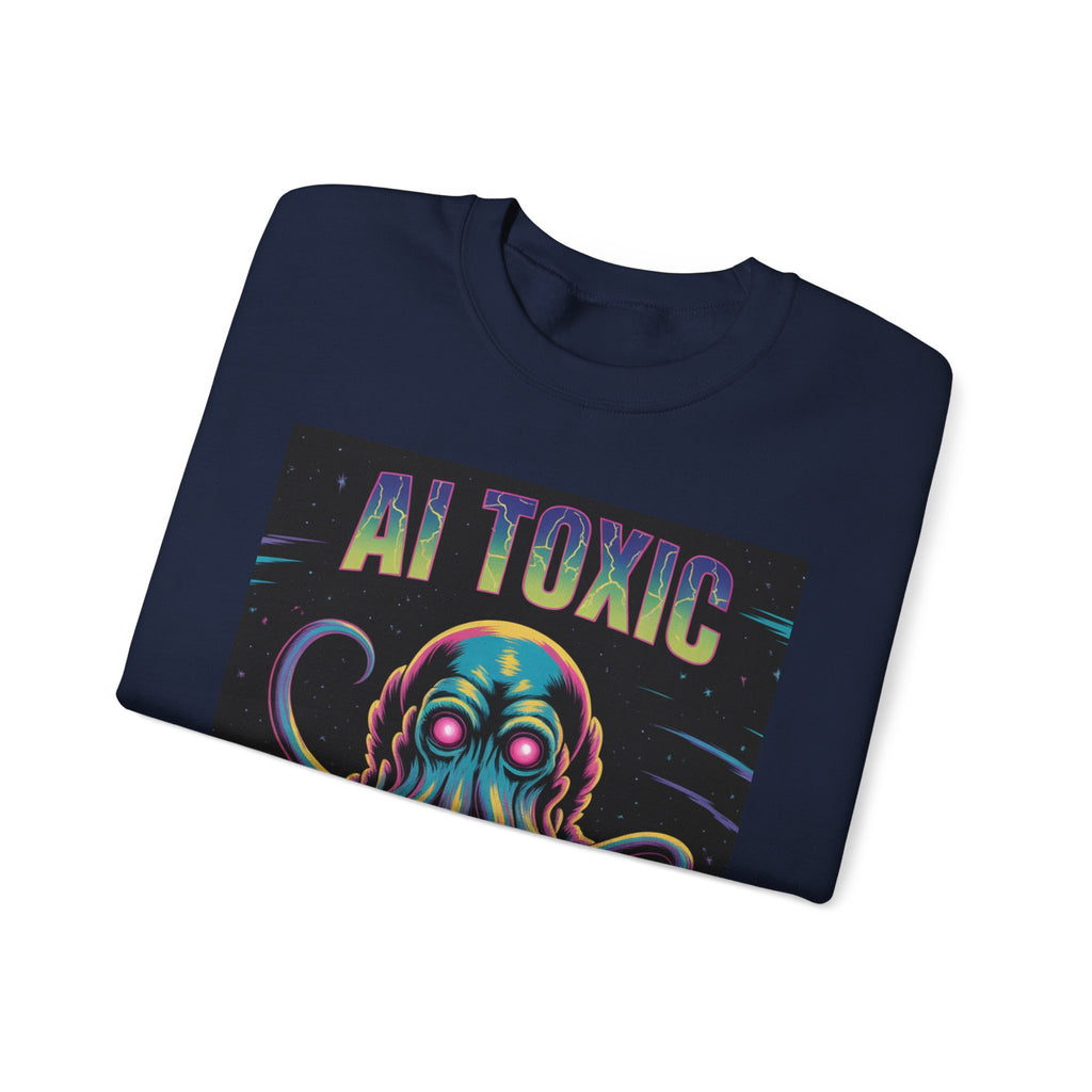 AI TOXIC  "Data Overlord" Unisex Heavy Blend™ Crewneck Sweatshirt