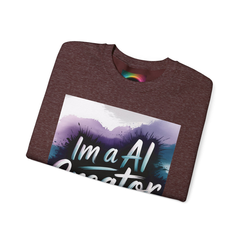 I’m a AI Creator "DIGITAL BRUSHSTROKE" Unisex Garment-Dyed Sweatshirt