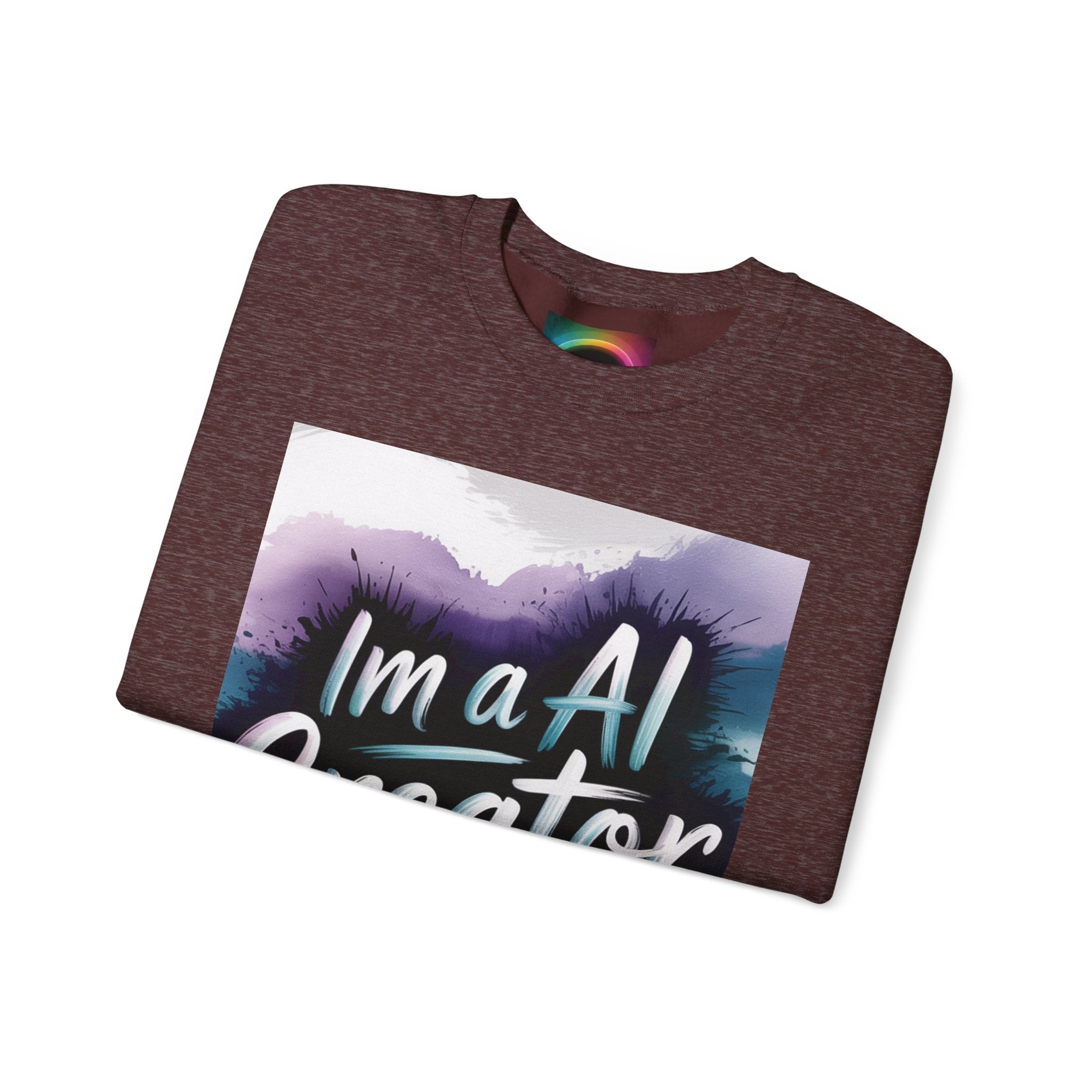 I’m a AI Creator "DIGITAL BRUSHSTROKE" Unisex Garment-Dyed Sweatshirt