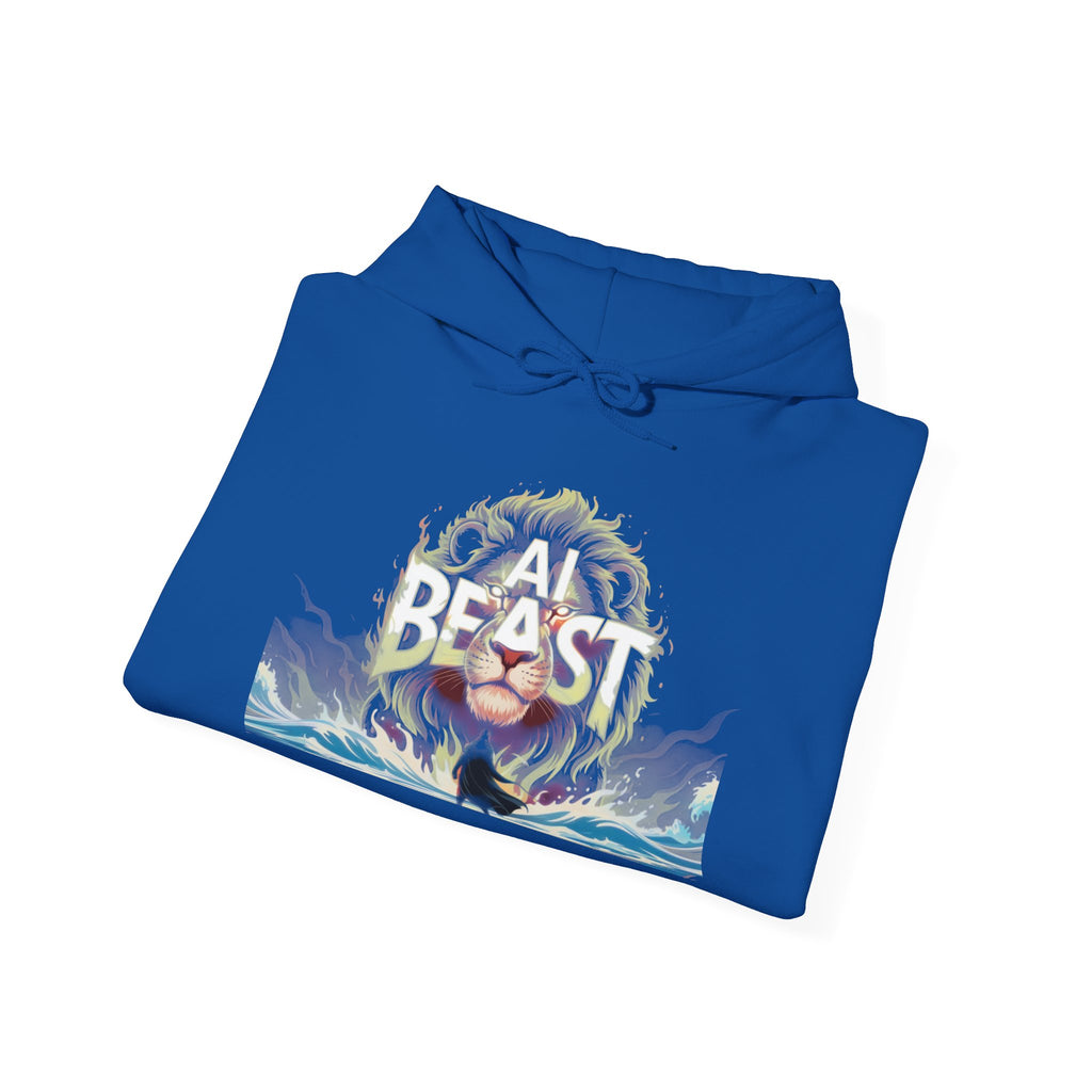 AI BEAST “Majestic Upload” Unisex Heavy Blend™ Hooded Sweatshirt