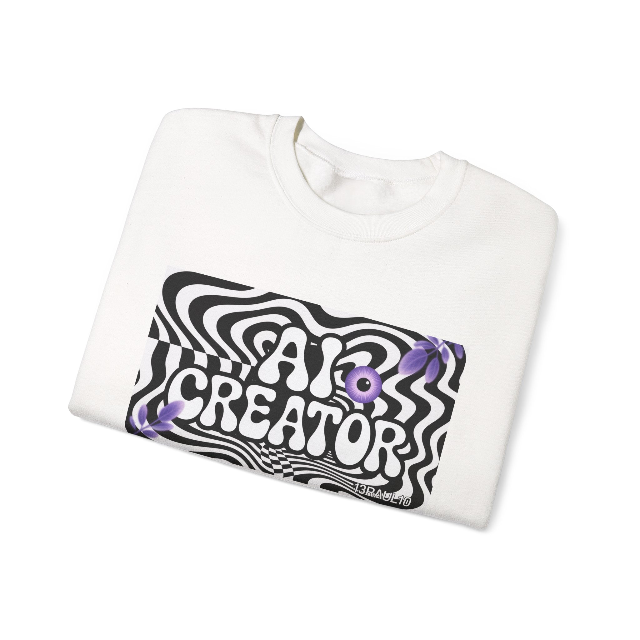 AI Creator  "Optic Loop" Unisex Heavy Blend™ Crewneck Sweatshirt