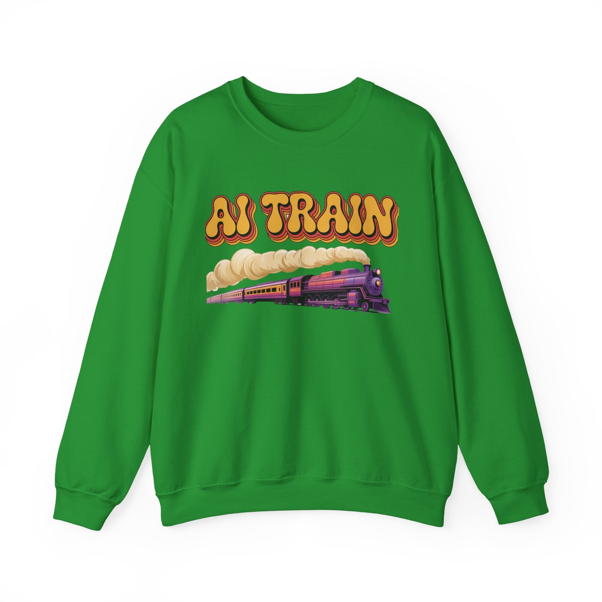 AI TRAIN  "Quantum Rail System" Unisex Heavy Blend™ Crewneck Sweatshirt