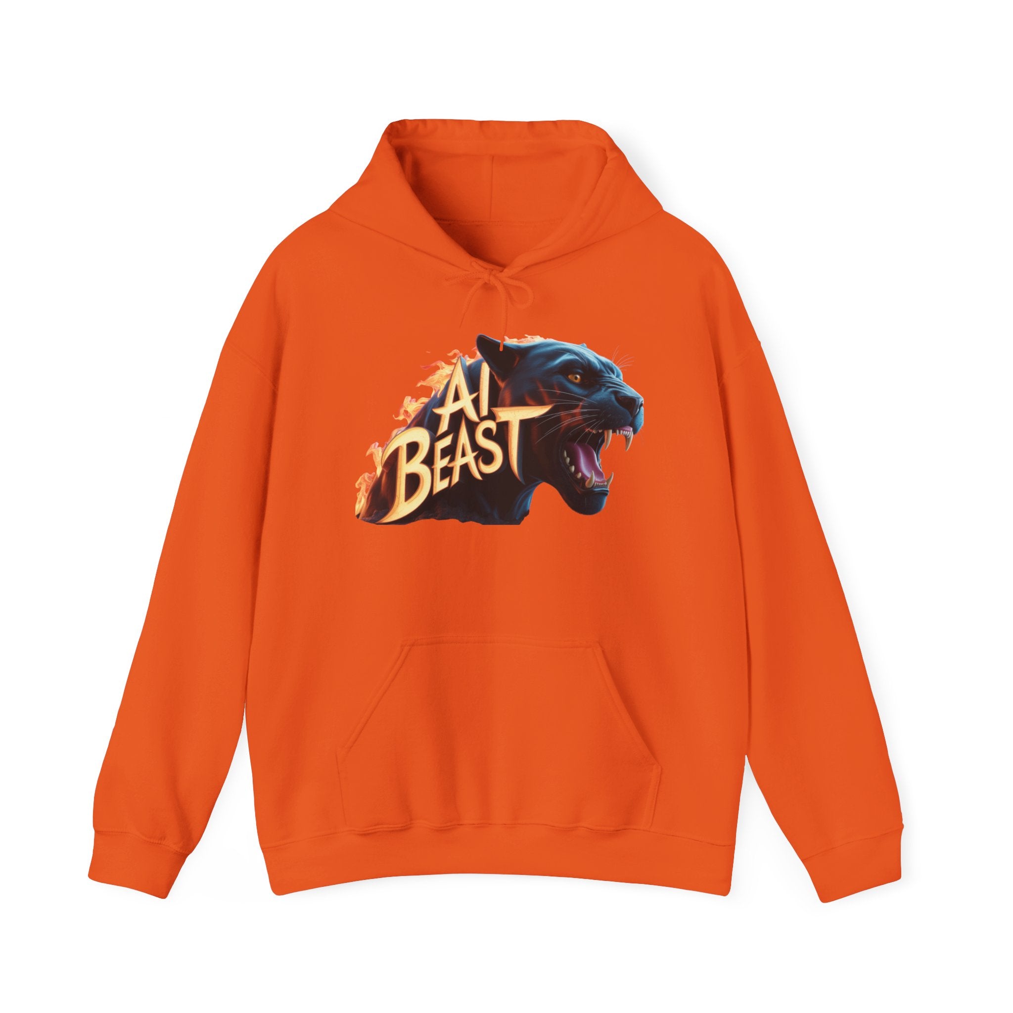 AI BEAST  "Wildfire Algorithm" Unisex Heavy Blend™ Hooded Sweatshirt