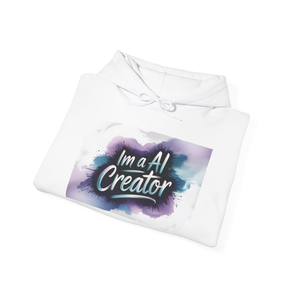 I’m a AI Creator “DIGITAL BRUSHSTROKE” Unisex Heavy Blend™ Hooded Sweatshirt