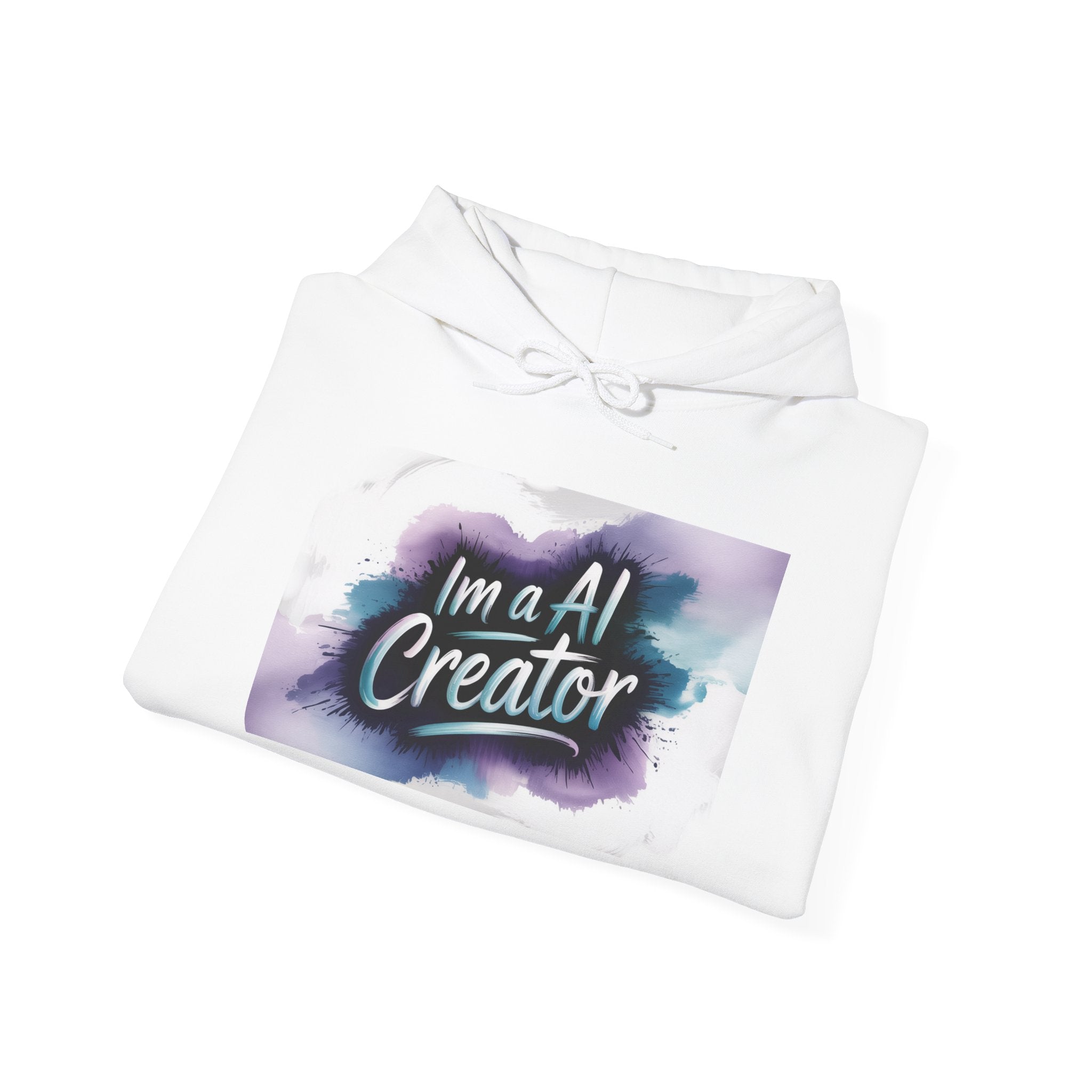 I’m a AI Creator “DIGITAL BRUSHSTROKE” Unisex Heavy Blend™ Hooded Sweatshirt