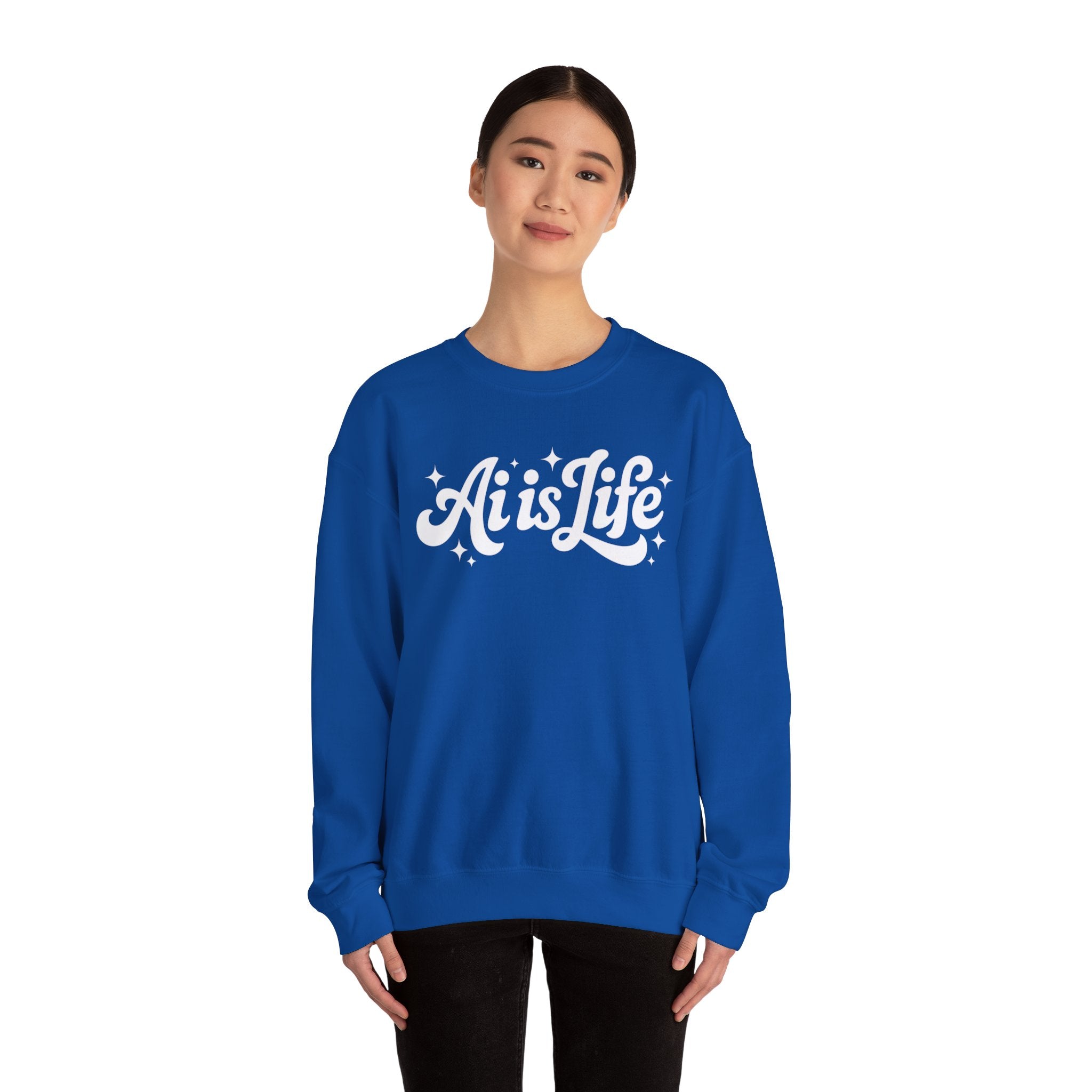 Ai is Life  "TechFlow Energy" Unisex Heavy Blend™ Crewneck Sweatshirt