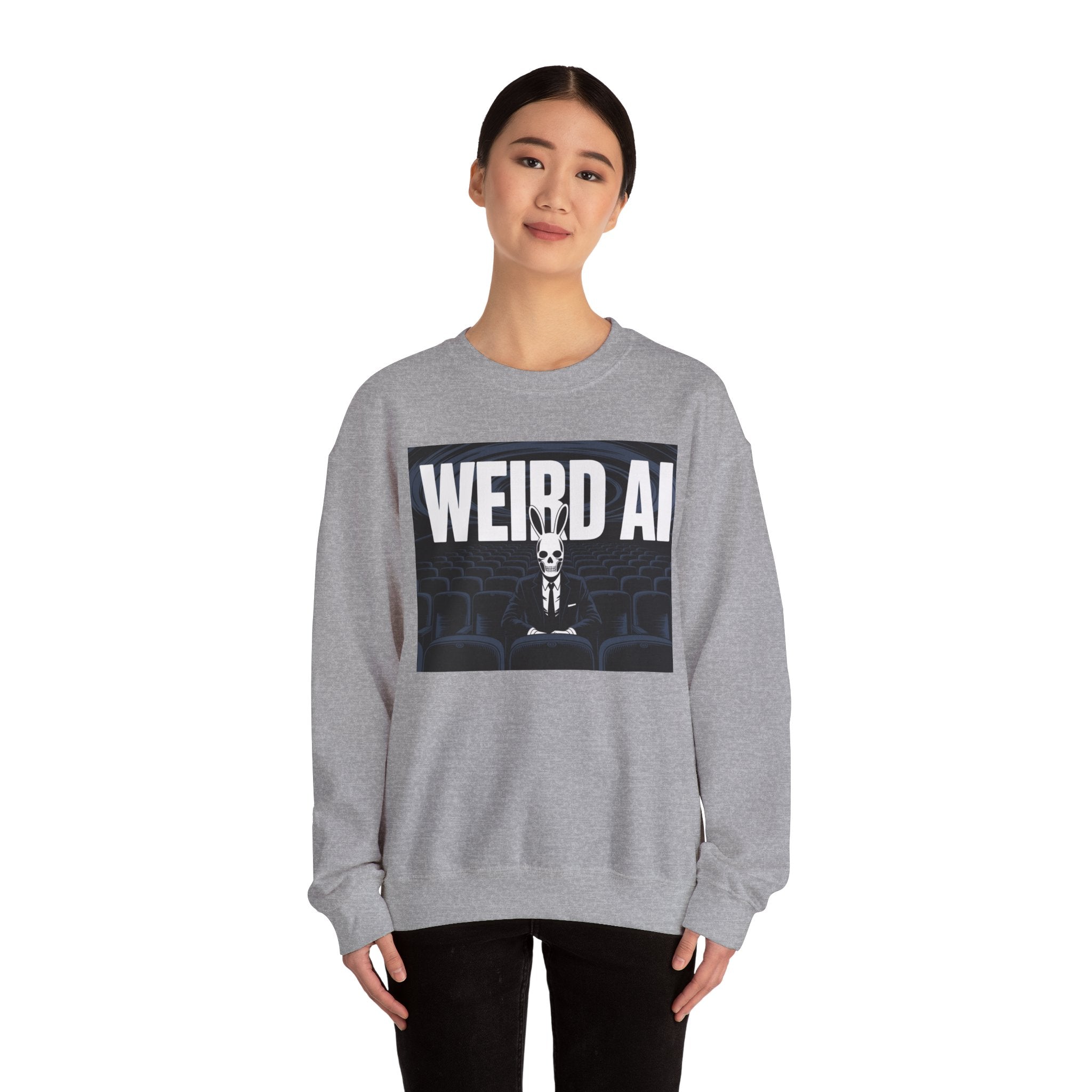 WEIRD AI " Backrooms Theater "  Unisex Heavy Blend™ Crewneck Sweatshirt