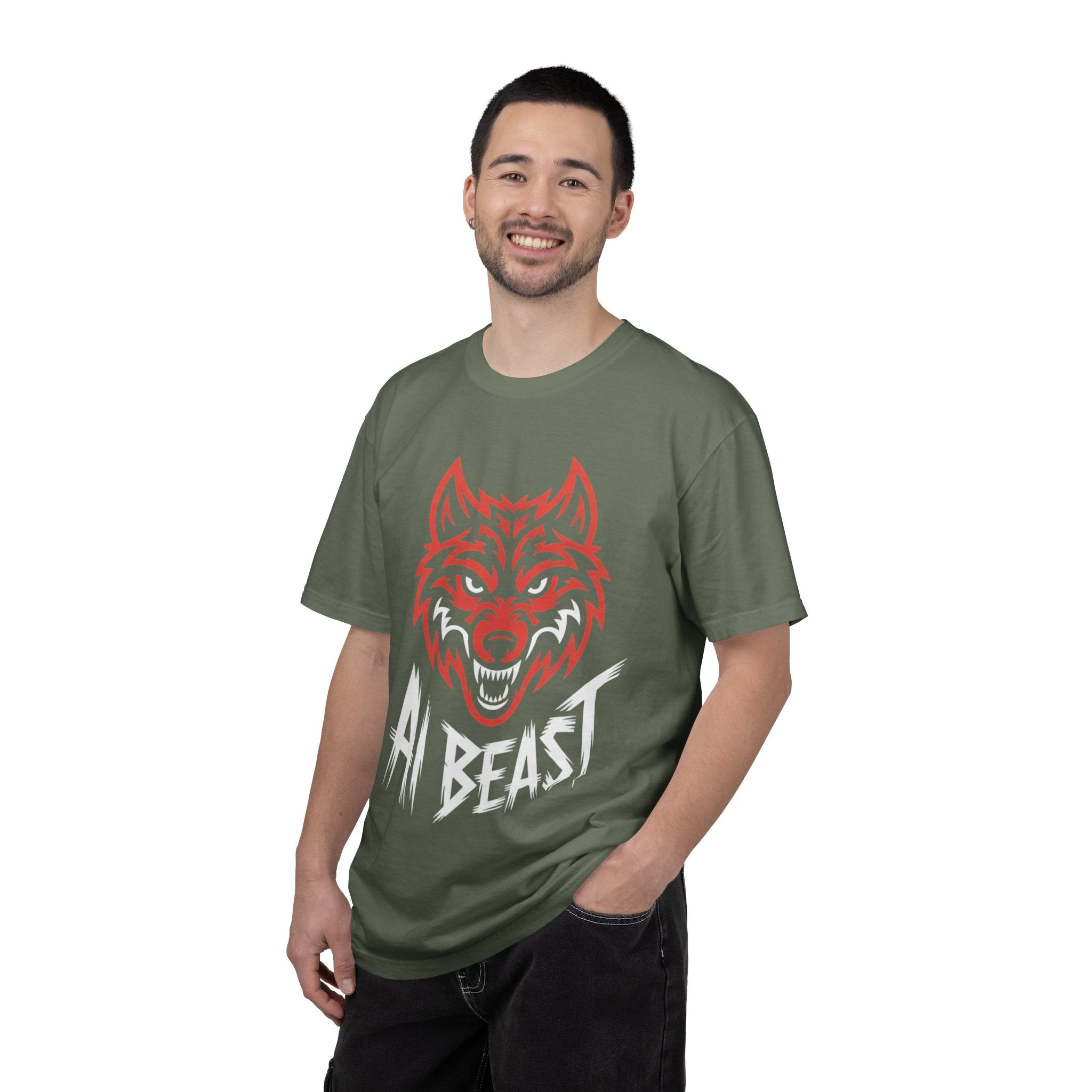 AI BEAST " Alpha Mode "  Unisex Garment-Dyed T-shirt