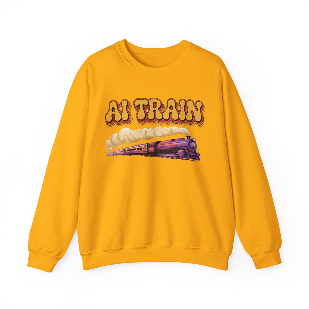 AI TRAIN  "Quantum Rail System" Unisex Heavy Blend™ Crewneck Sweatshirt