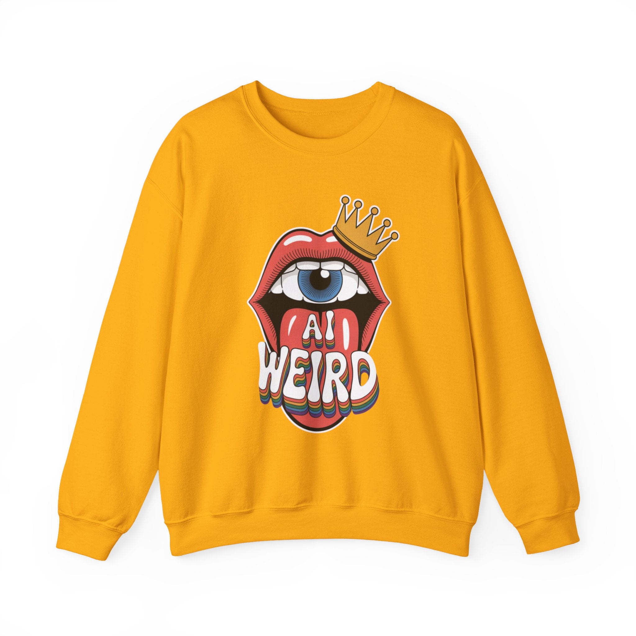 Ai Weird  "Royal Oddbyte" Unisex Heavy Blend™ Crewneck Sweatshirt