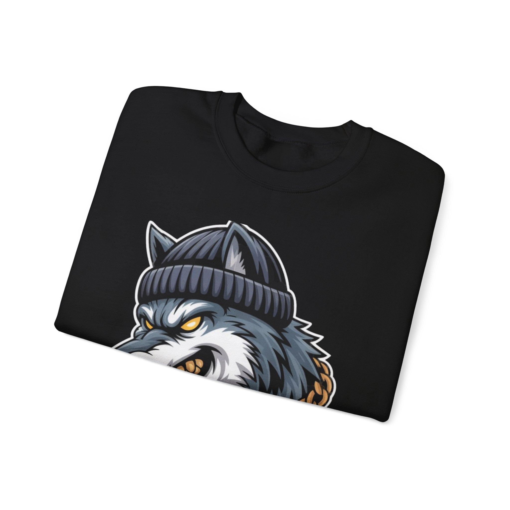 AI BEAST  "Wolf Byte Syndicate" Unisex Heavy Blend™ Crewneck Sweatshirt