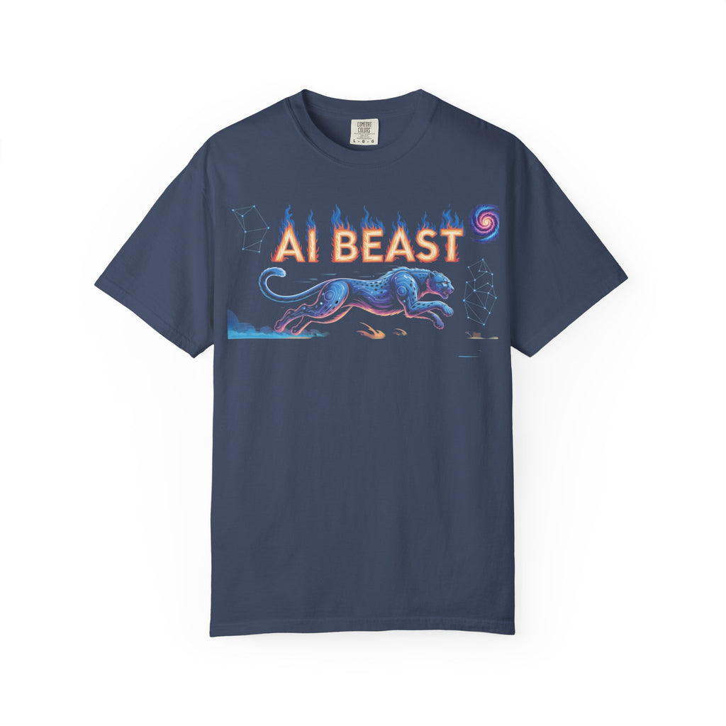 AI BEAST “Digital Predator” Unisex Garment-Dyed T-shirt