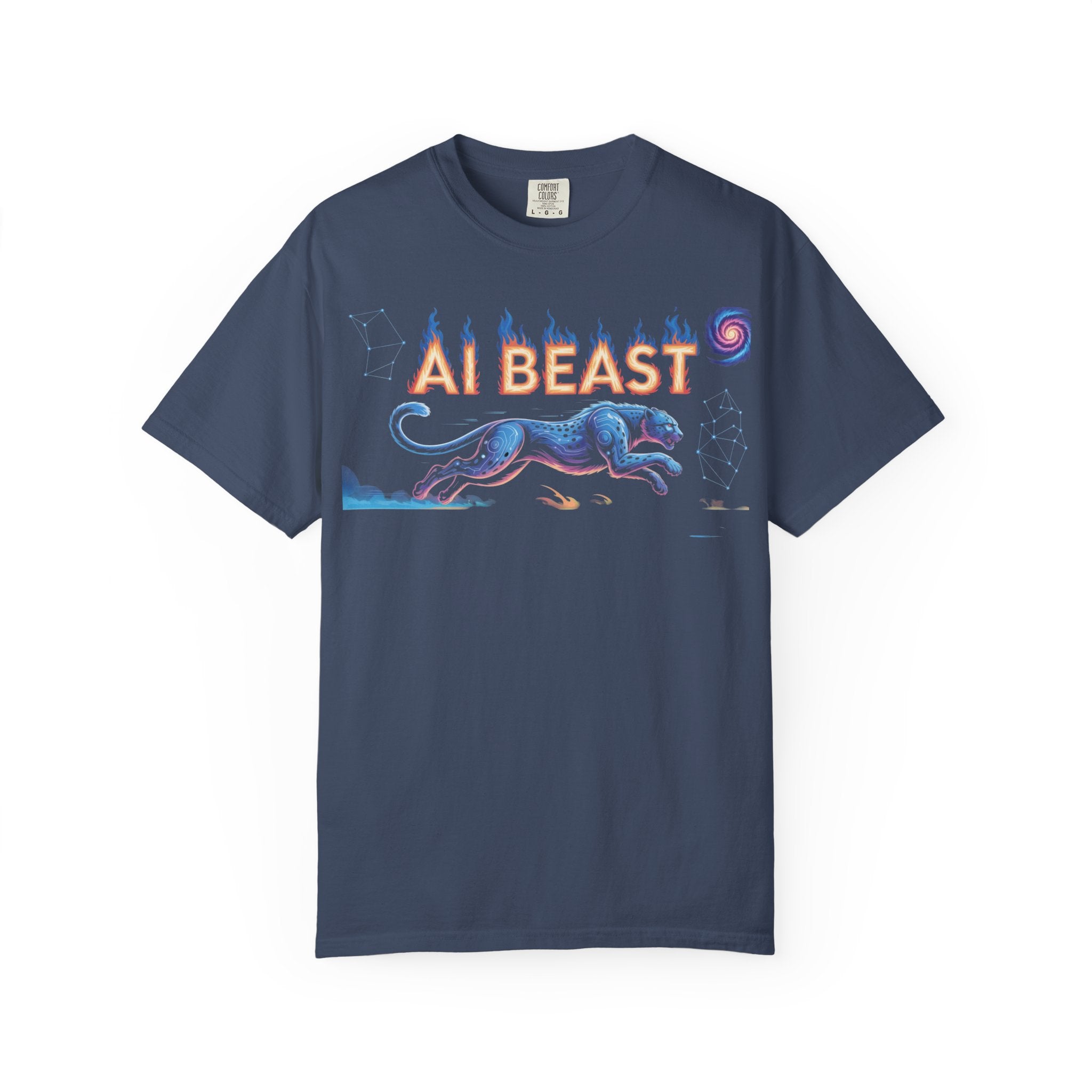 AI BEAST “Digital Predator” Unisex Garment-Dyed T-shirt