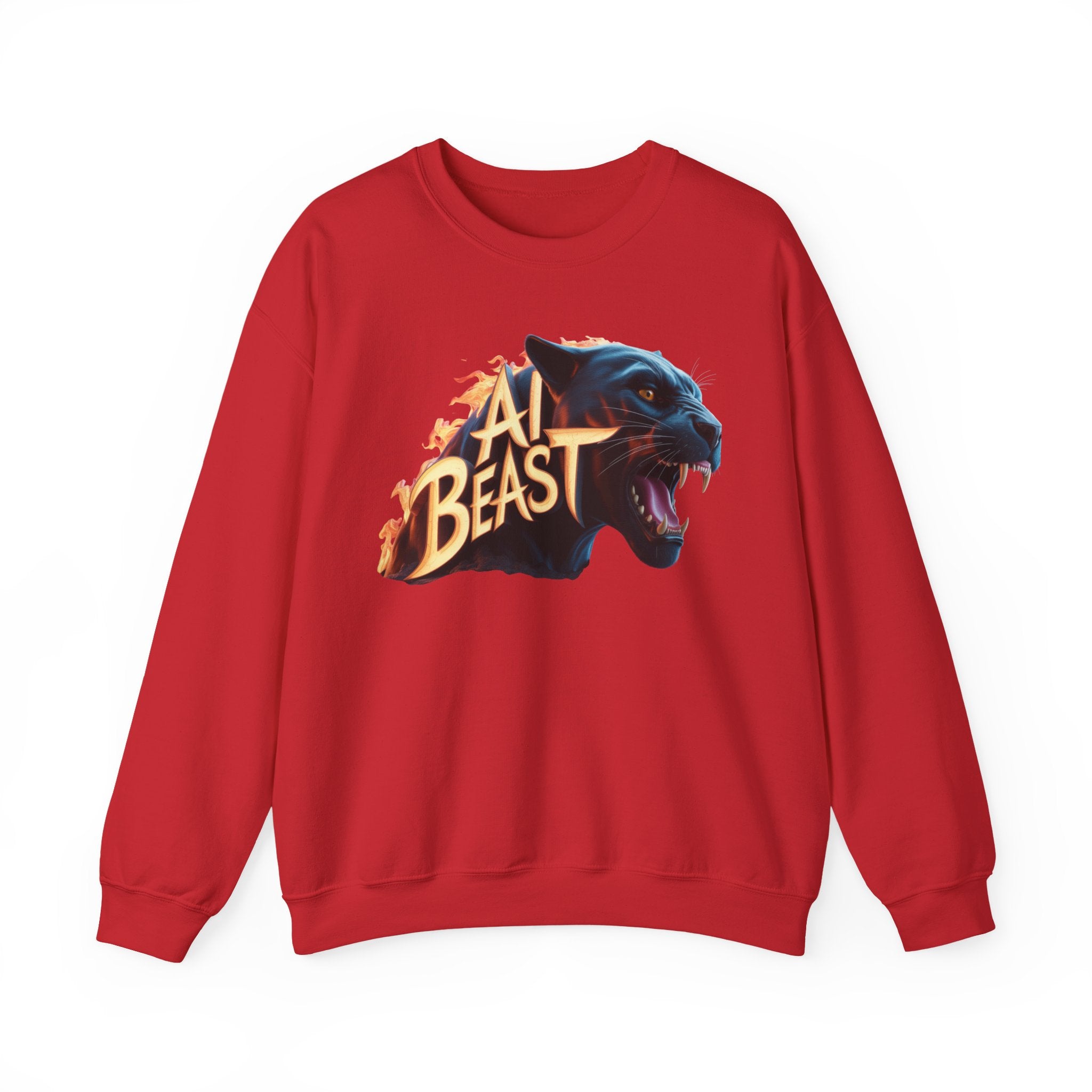 AI BEAST  "Wildfire Algorithm" Unisex Heavy Blend™ Crewneck Sweatshirt