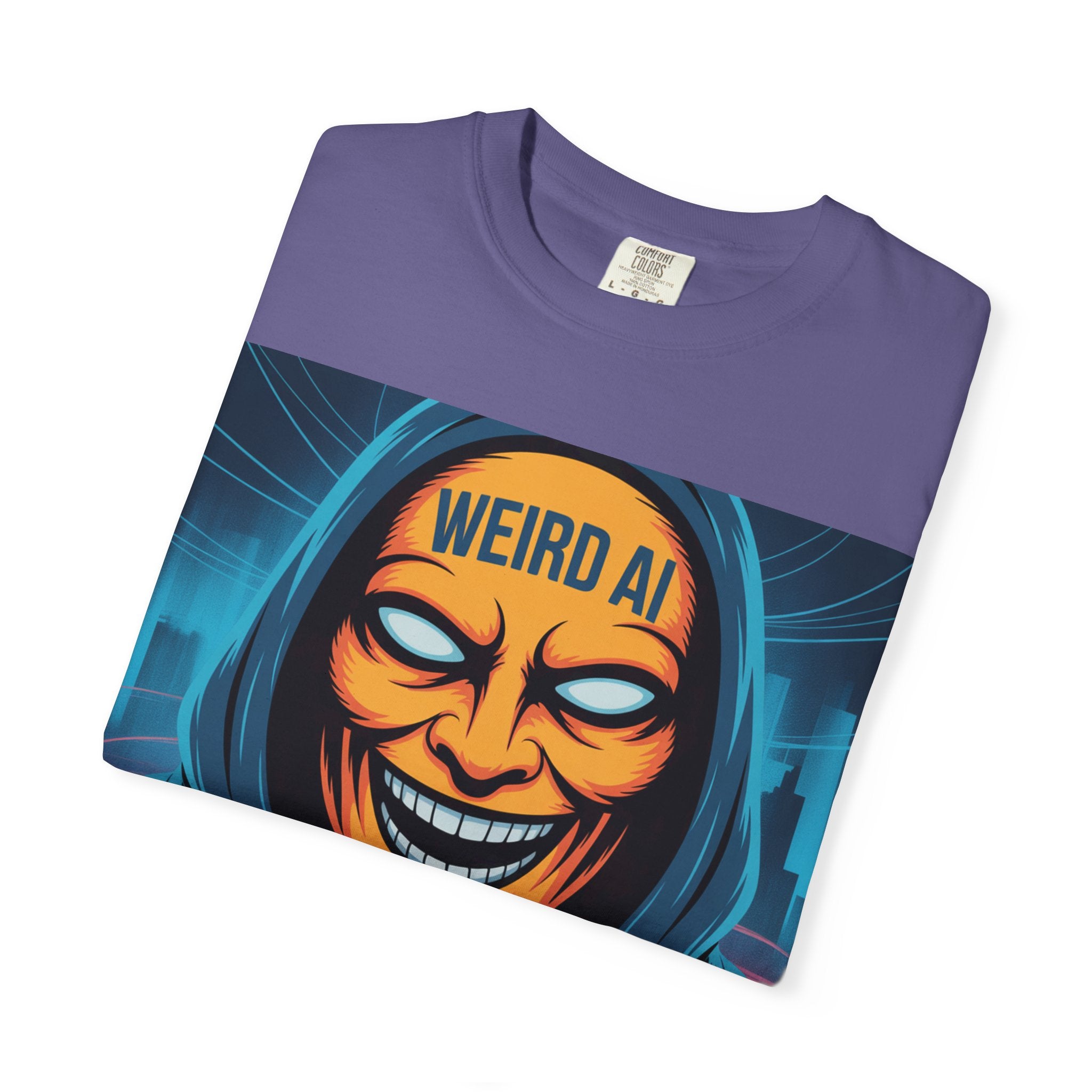 Weird AI "Masked Mode" Unisex Garment-Dyed T-shirt