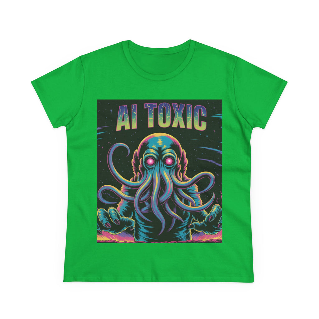 AI TOXIC  "Data Overlord" Women's Midweight Cotton Tee