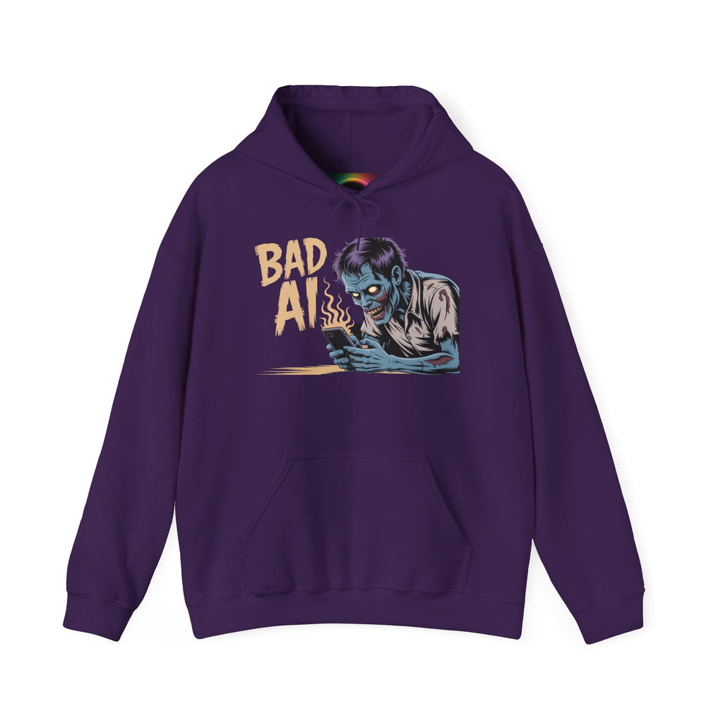 Bad AI "ZOMBIE SCROLL" Unisex Heavy Blend™ Hooded Sweatshirt