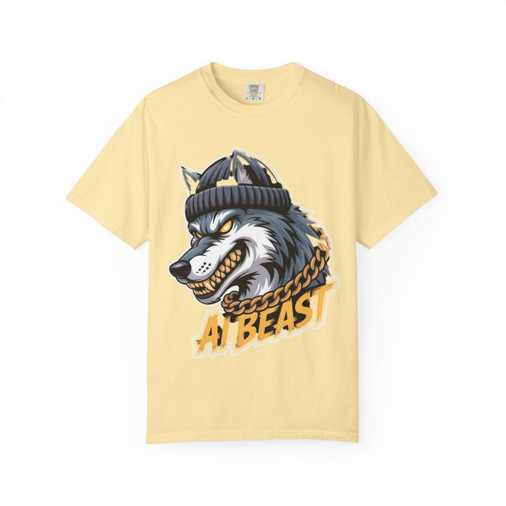 AI BEAST  "Wolf Byte Syndicate " Unisex Garment-Dyed T-shirt