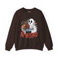 AI Weird "Glitch Garden  Ghost" Unisex Garment-Dyed Sweatshirt