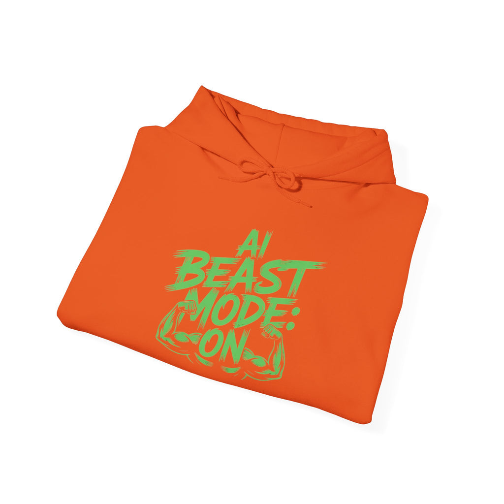 AI BEAST MODE: ON “DIGITAL HULK ENERGY” Unisex Heavy Blend™ Hooded Sweatshirt