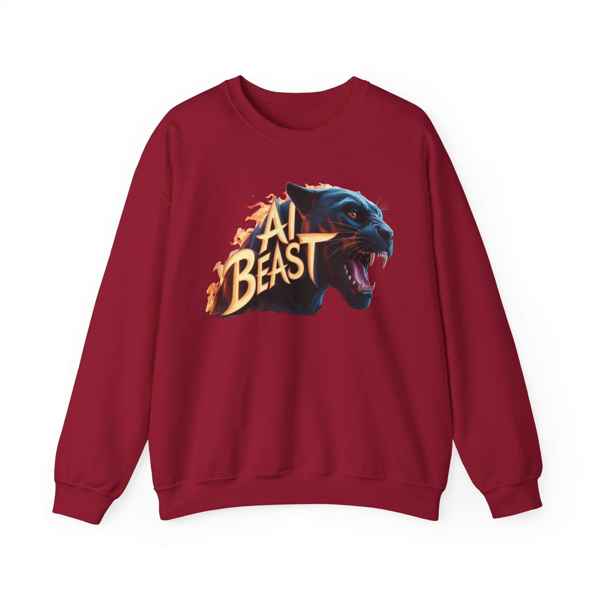 AI BEAST  "Wildfire Algorithm" Unisex Heavy Blend™ Crewneck Sweatshirt