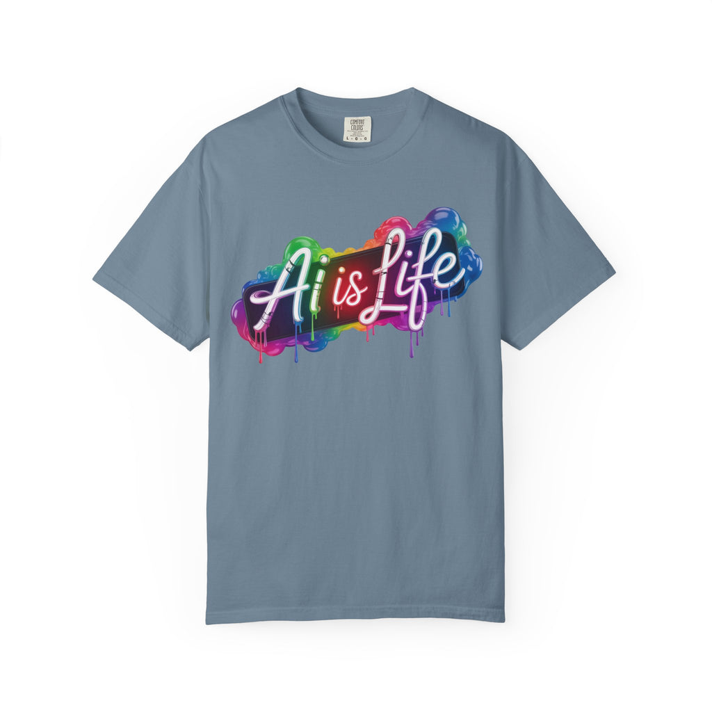 AI is LIFE  “PipeDream Intelligence”  Heavy Blend™ Crewneck T-Shirt