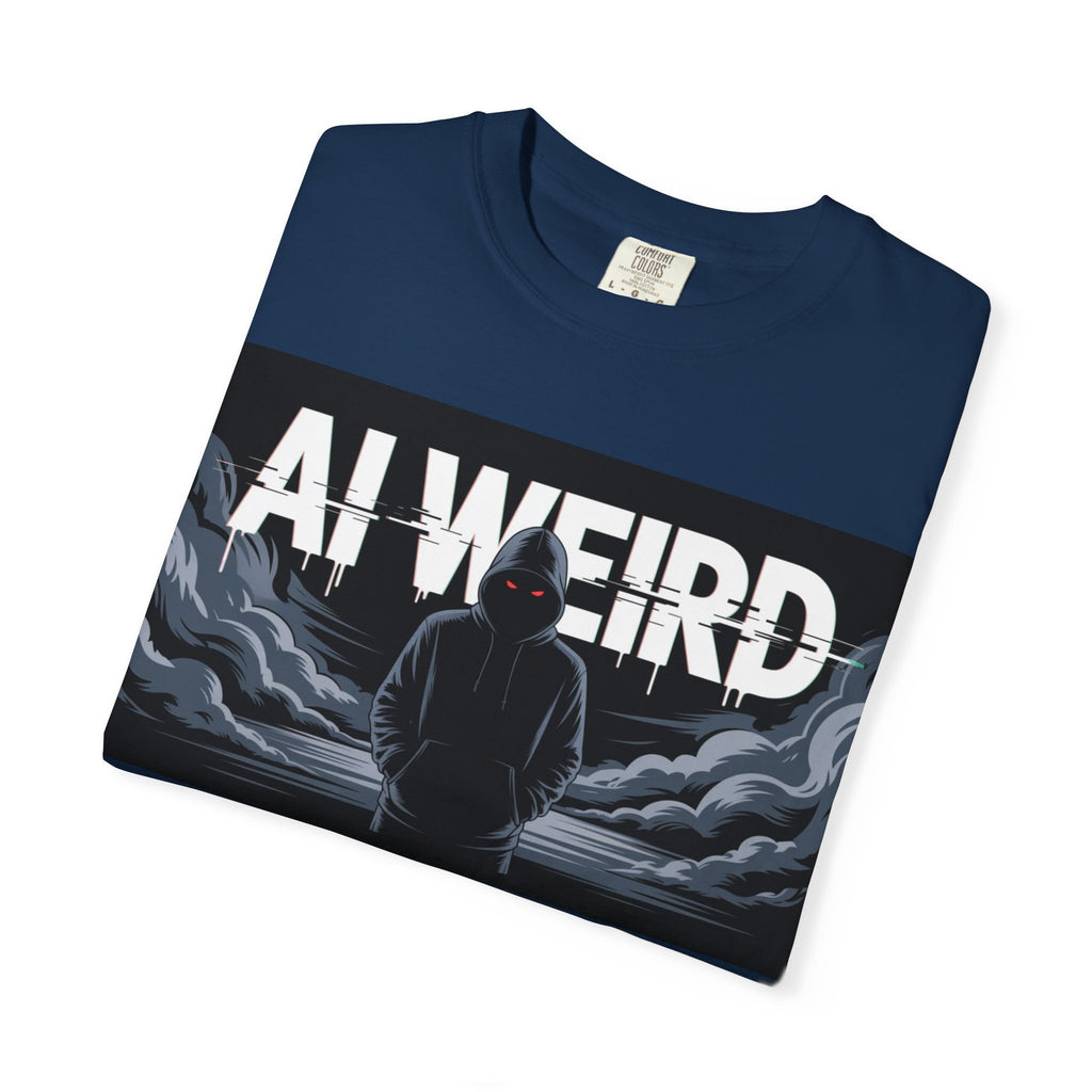 AI WEIRD – “DARK DATA ENTITY” Unisex Garment-Dyed T-shirt