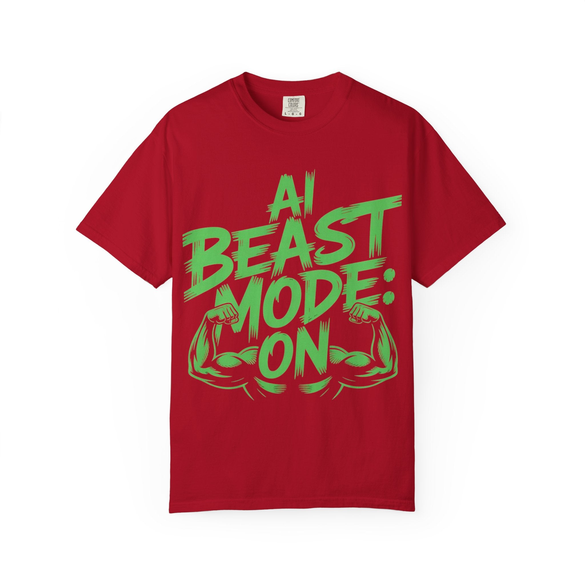 AI BEAST MODE: ON “DIGITAL HULK ENERGY” Unisex Garment-Dyed T-shirt