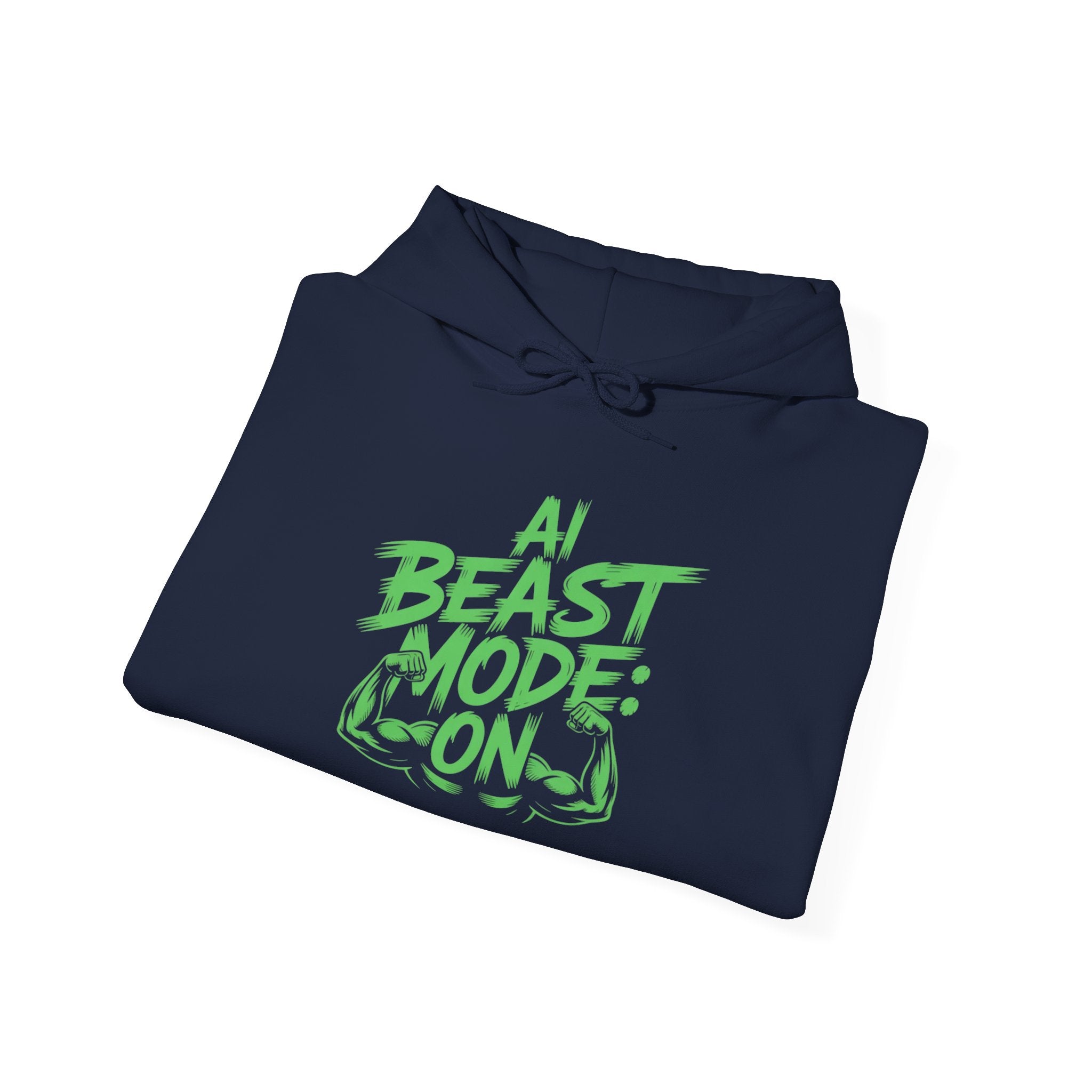 AI BEAST MODE: ON “DIGITAL HULK ENERGY” Unisex Heavy Blend™ Hooded Sweatshirt