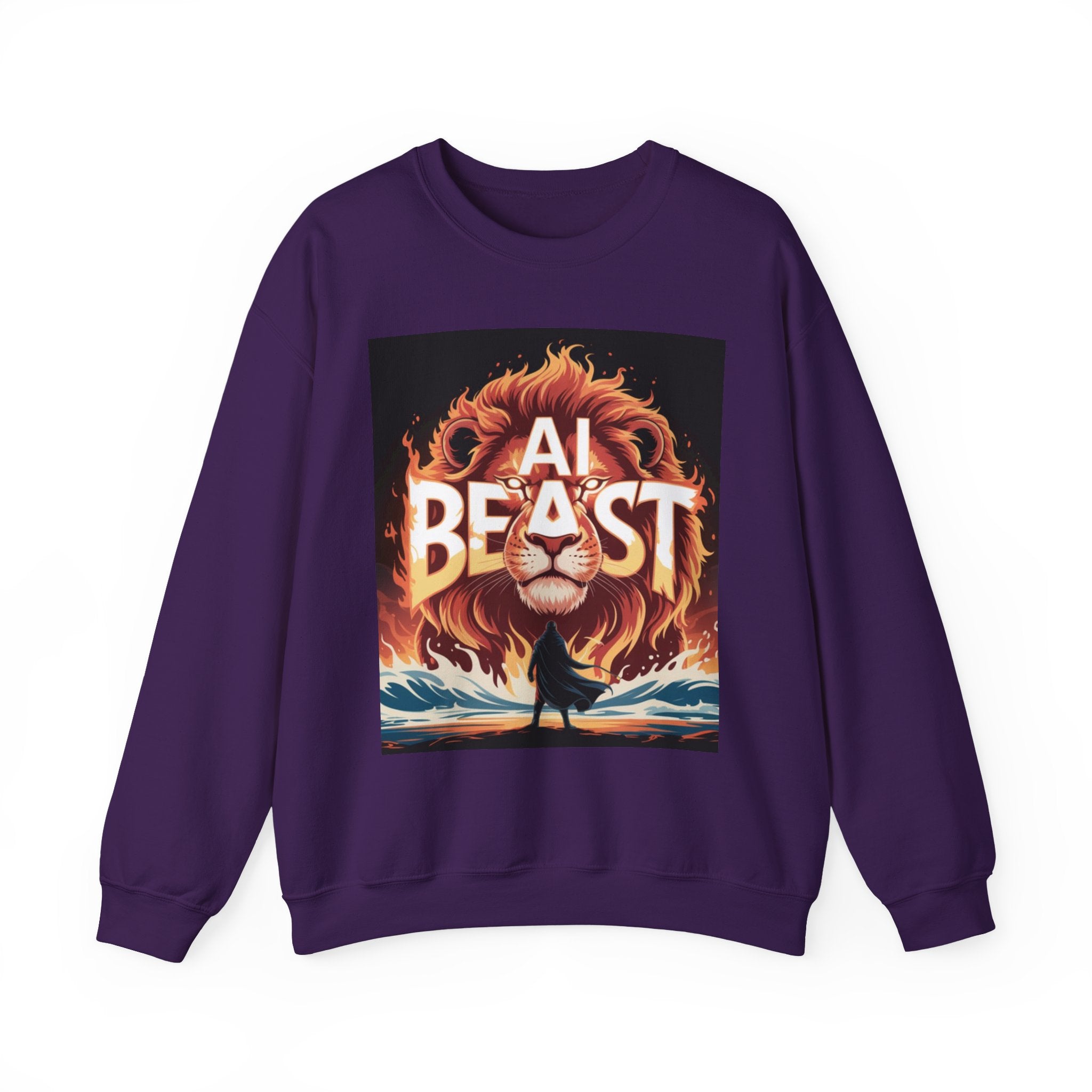 AI BEAST “Majestic Upload” Unisex Heavy Blend™ Crewneck Sweatshirt