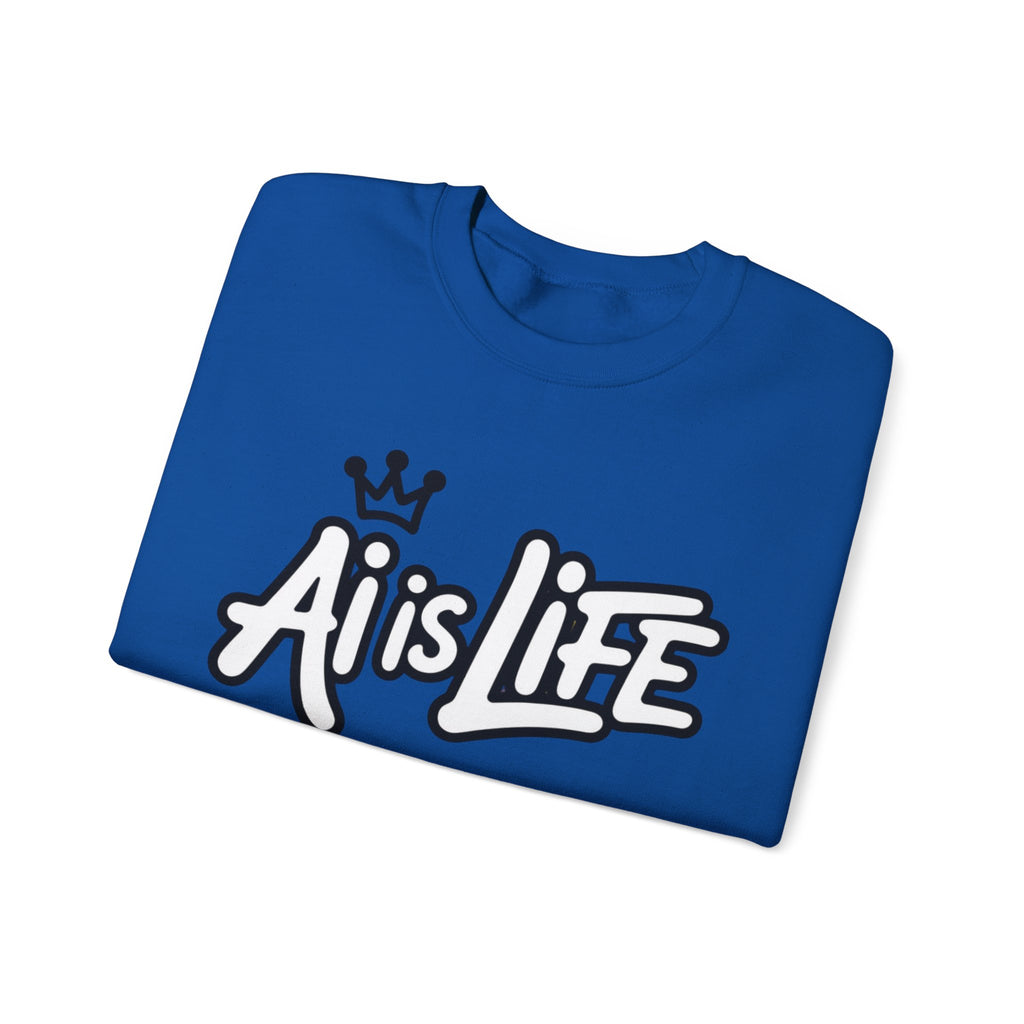 Ai is Life  "Crown Circuit" Unisex Heavy Blend™ Crewneck Sweatshirt