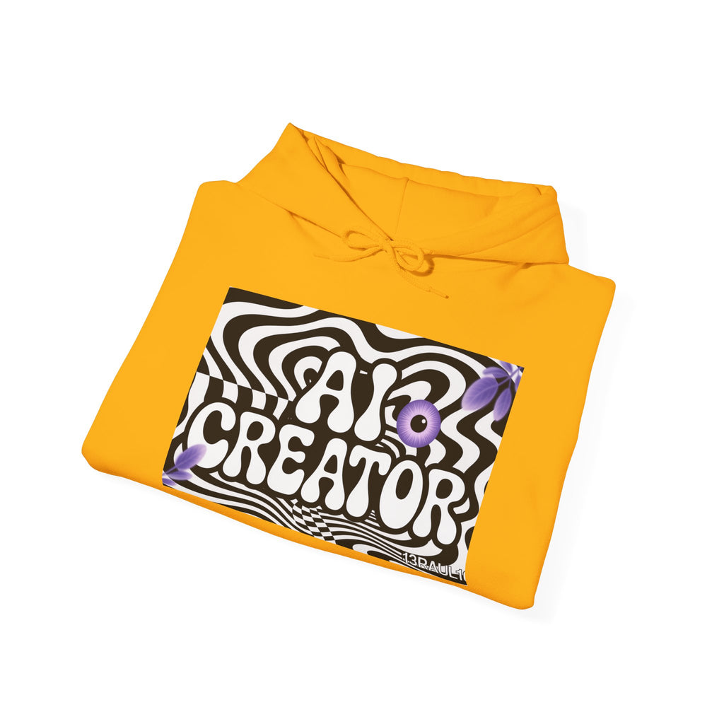 AI Creator  "Optic Loop" Unisex Heavy Blend™ Hooded Sweatshirt