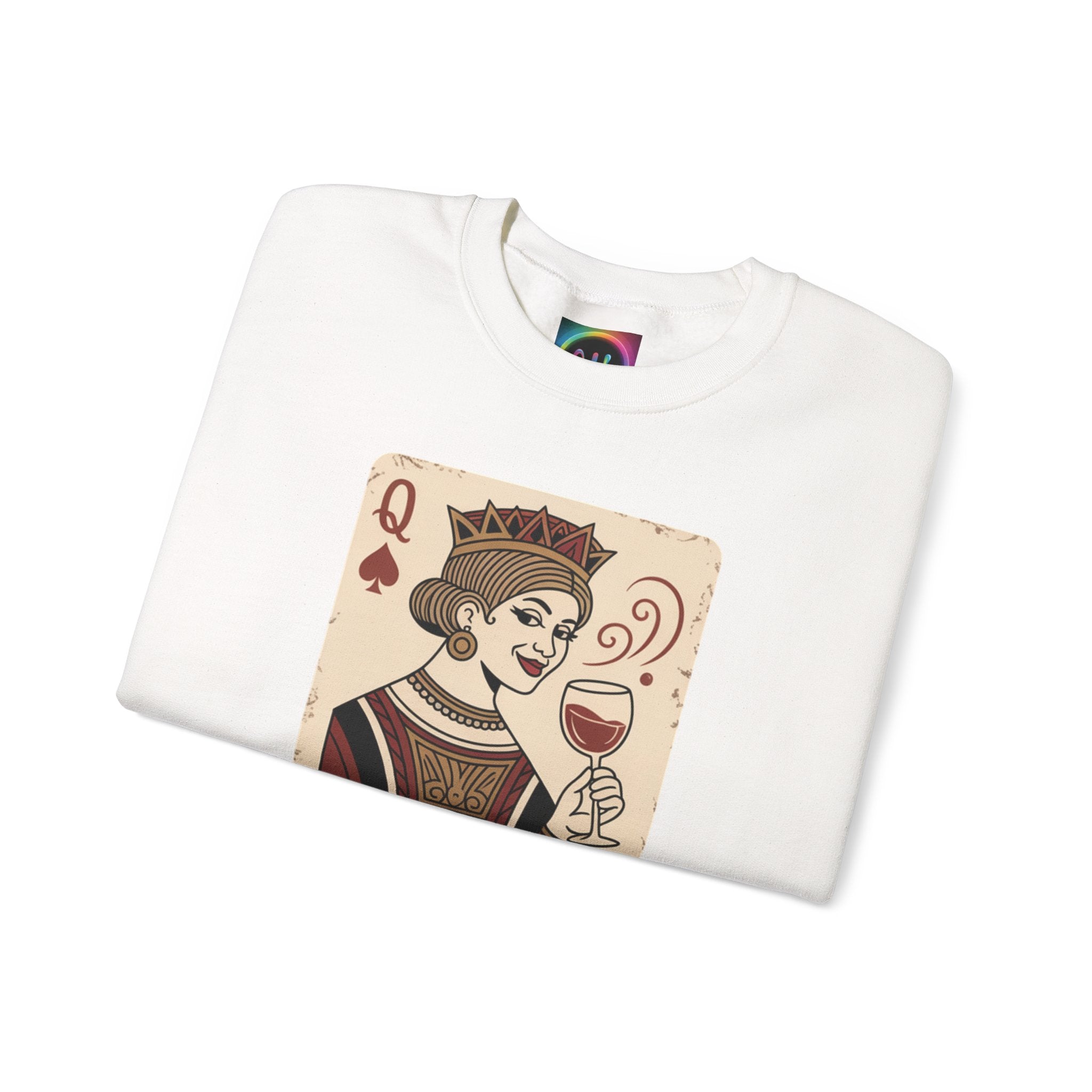 AI Queen "ROYAL ALGORITHM"  Unisex Heavy Blend Crewneck Sweatshirt