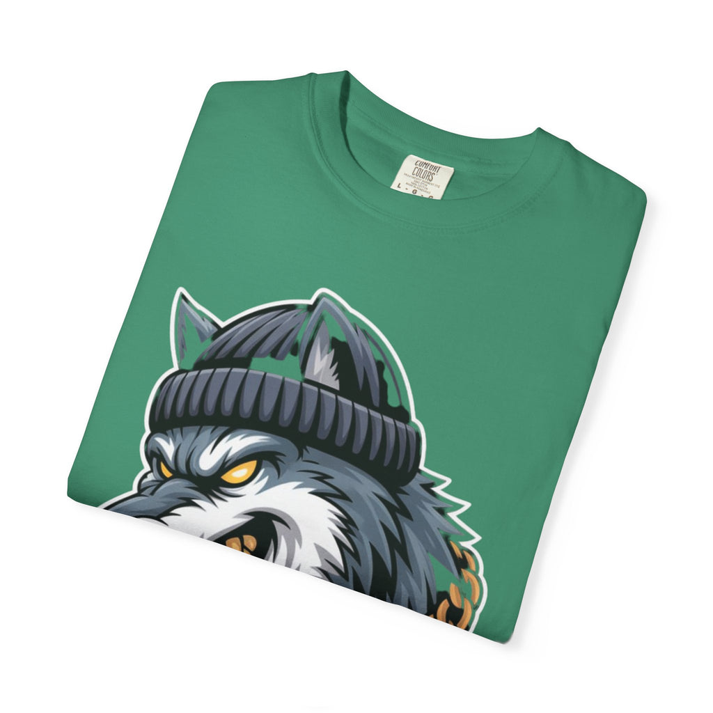 AI BEAST  "Wolf Byte Syndicate " Unisex Garment-Dyed T-shirt