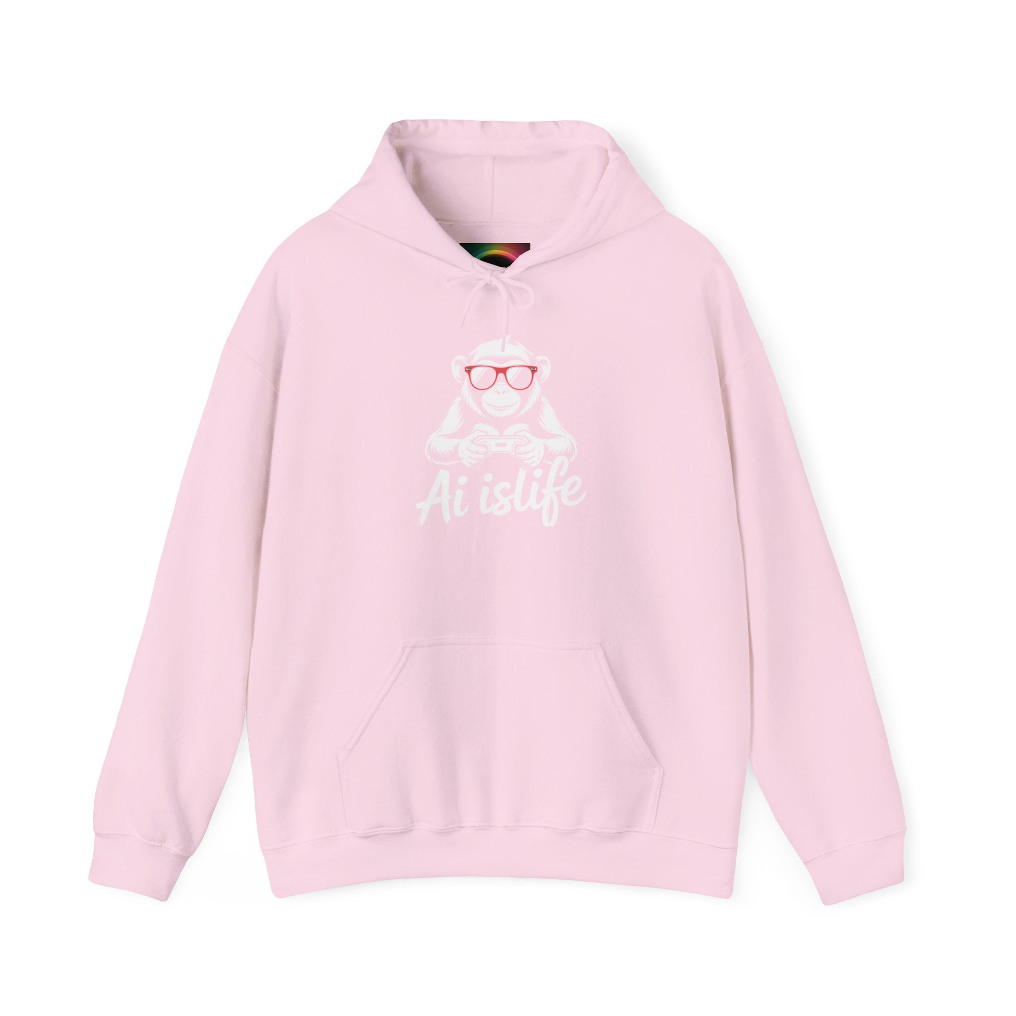 AI is Life "GAMER CHIMP ELITE" Unisex Graphic Pullover Hoodie
