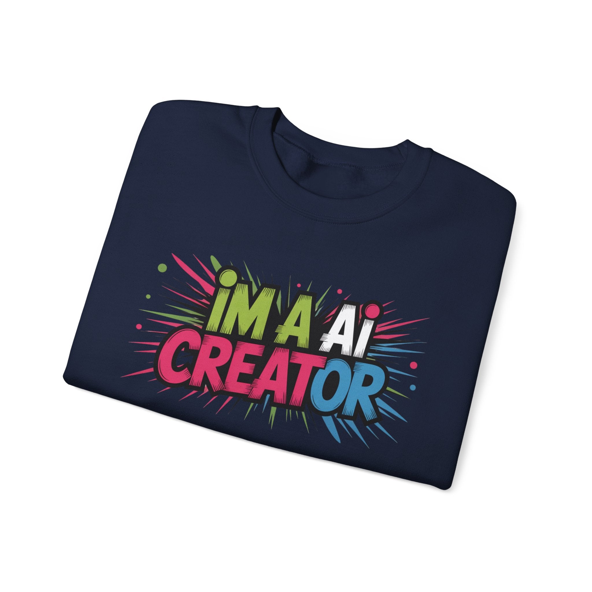 AI Creator  "Code Splash" Unisex Heavy Blend™ Crewneck Sweatshirt