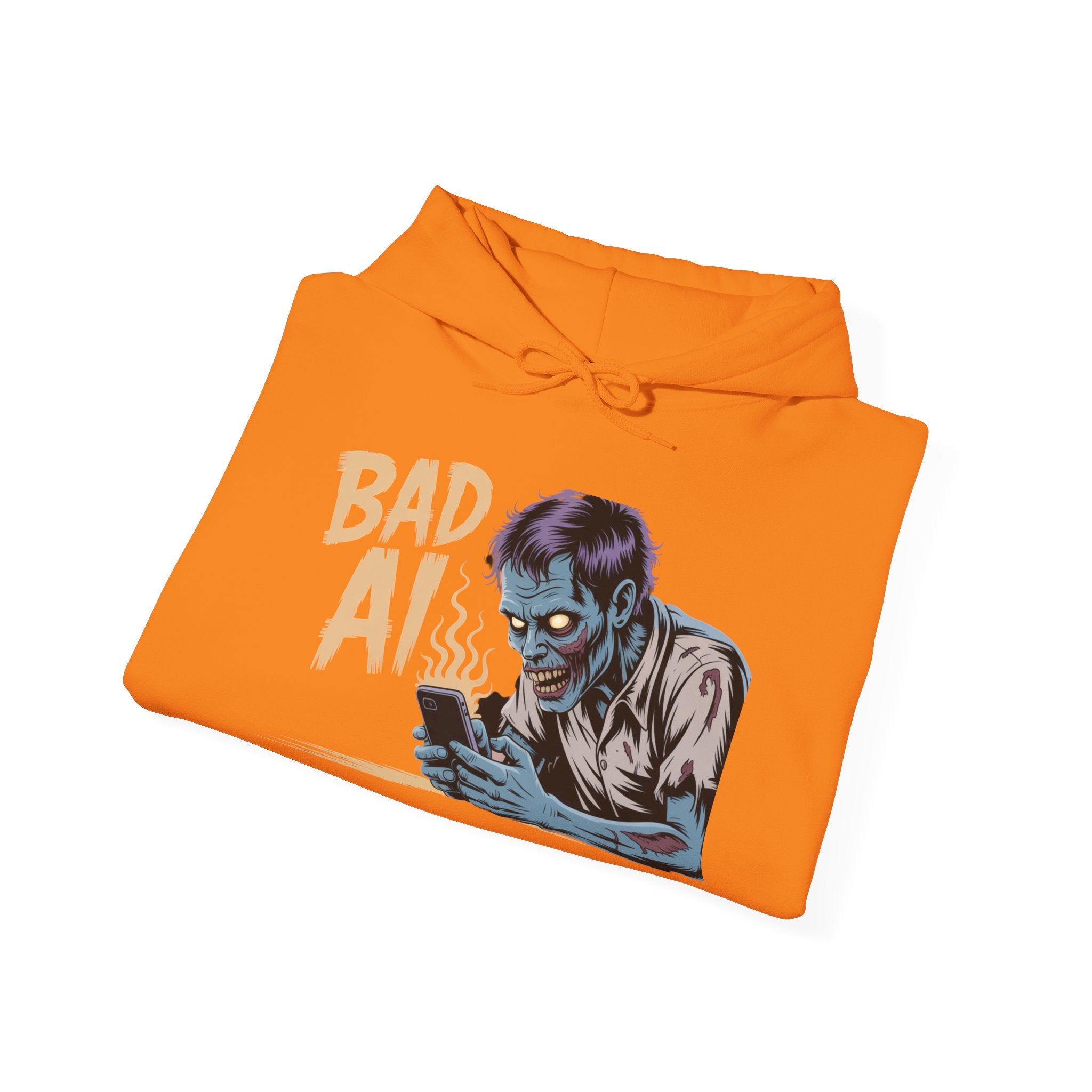 Bad AI "ZOMBIE SCROLL" Unisex Heavy Blend™ Hooded Sweatshirt