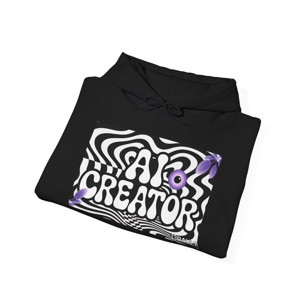 AI Creator  "Optic Loop" Unisex Heavy Blend™ Hooded Sweatshirt