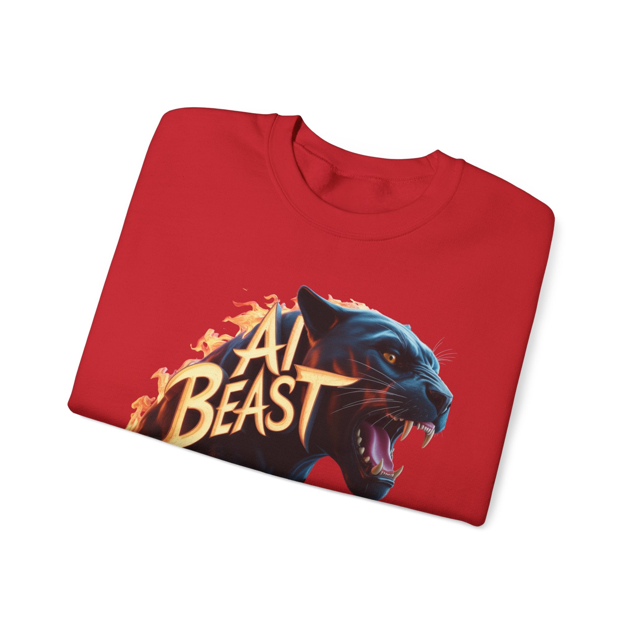 AI BEAST  "Wildfire Algorithm" Unisex Heavy Blend™ Crewneck Sweatshirt