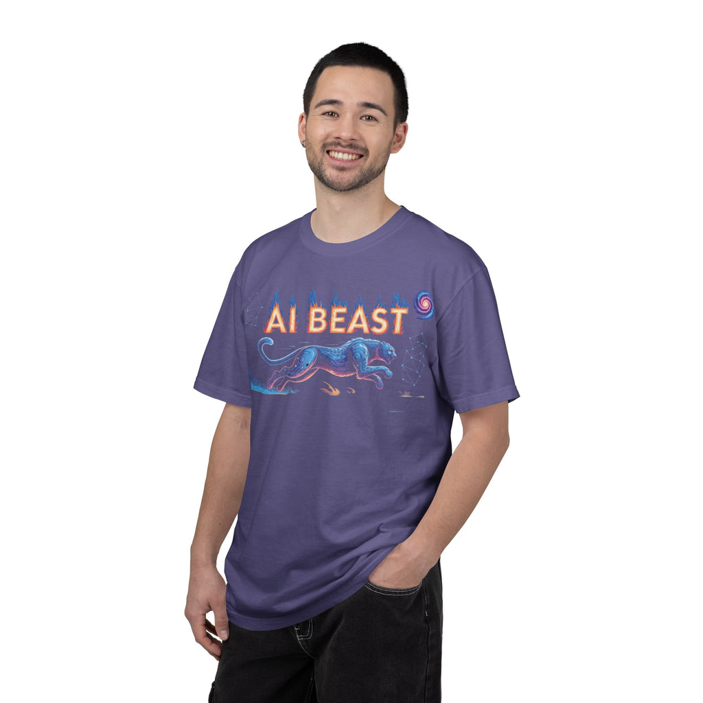AI BEAST “Digital Predator” Unisex Garment-Dyed T-shirt
