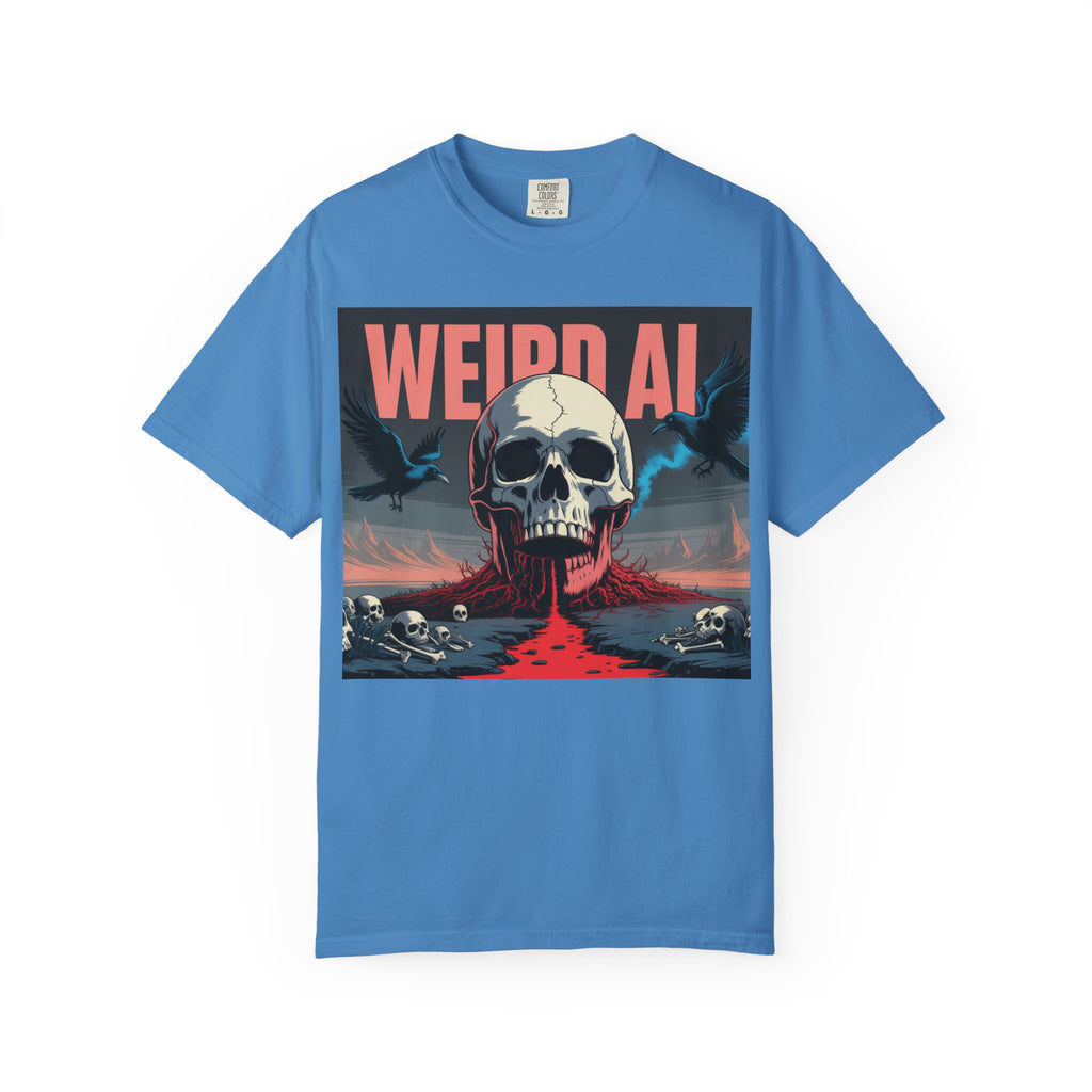Weird AI  "Skeleton Volcano Edition”  Unisex Garment-Dyed T-shirt