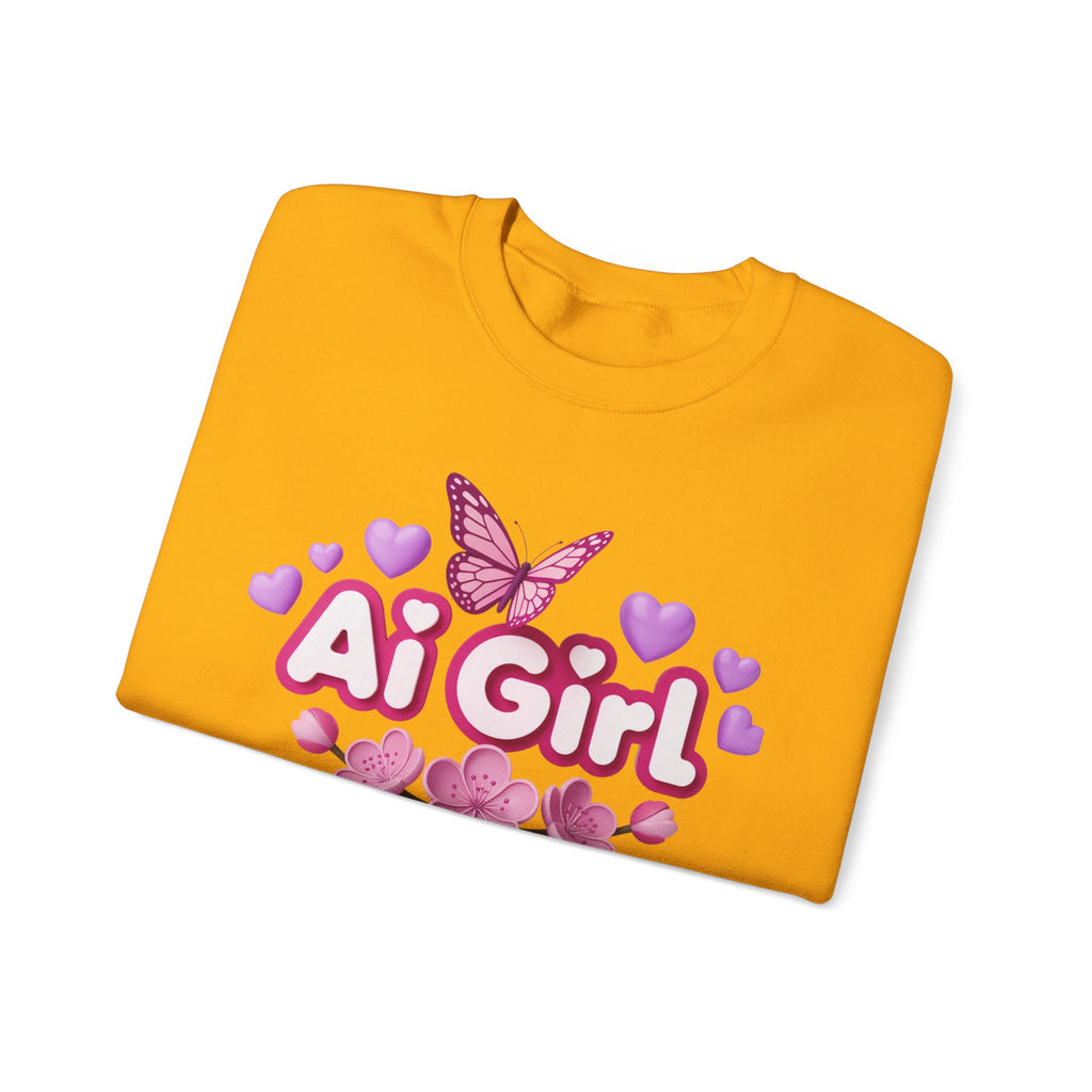 Ai Girl  "Cyber Cutie" Unisex Heavy Blend™ Crewneck Sweatshirt