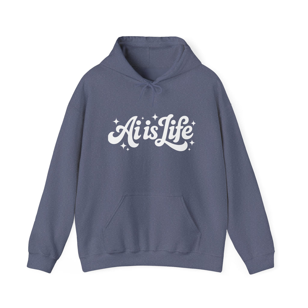 Ai is Life  "TechFlow Energy" Unisex Heavy Blend™ Hooded Sweatshirt