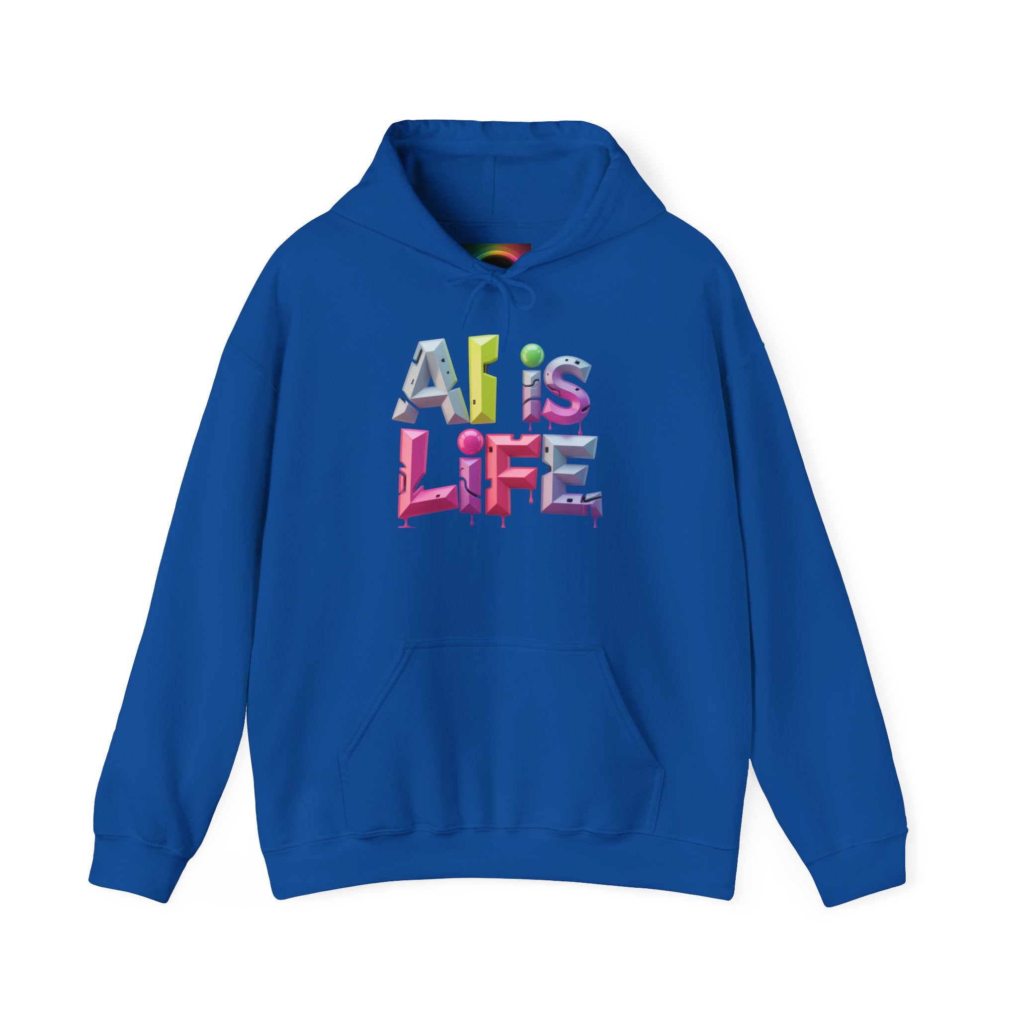 Ali is Life "GRAFFITI DIMENSION" Colorful Text Pullover Hoodie