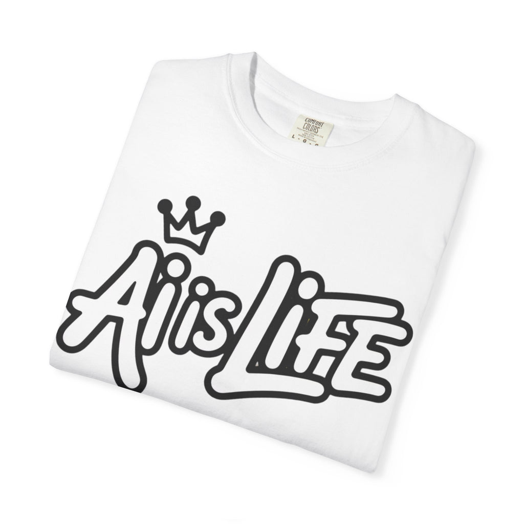 Ai is Life  "Crown Circuit" Unisex Garment-Dyed T-shirt
