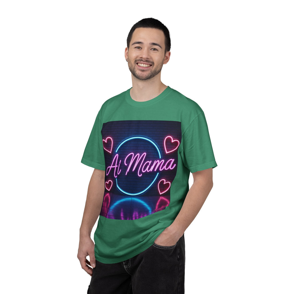 AI MAMA “Electric Love Loop” Unisex Garment-Dyed T-shirt