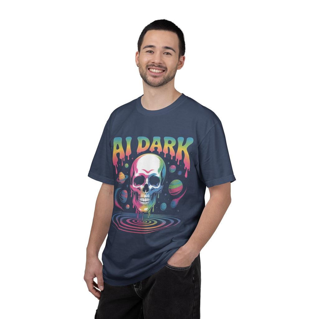 AI DARK “Death of Data” Unisex Garment-Dyed T-shirt