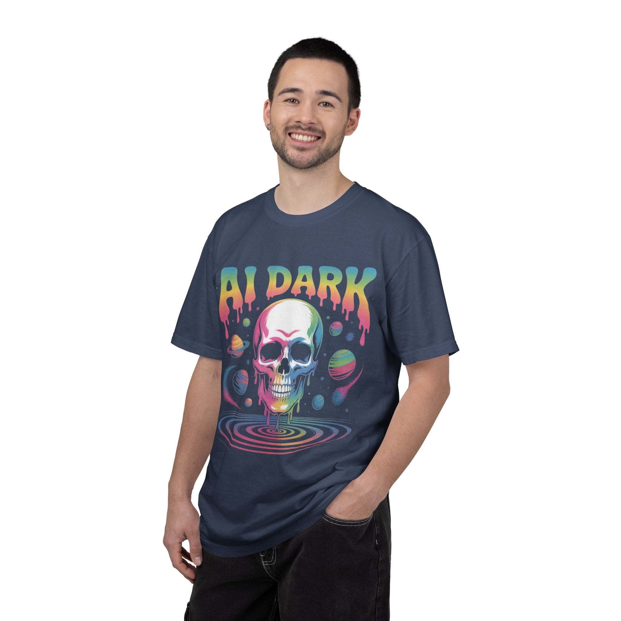 AI DARK “Death of Data” Unisex Garment-Dyed T-shirt